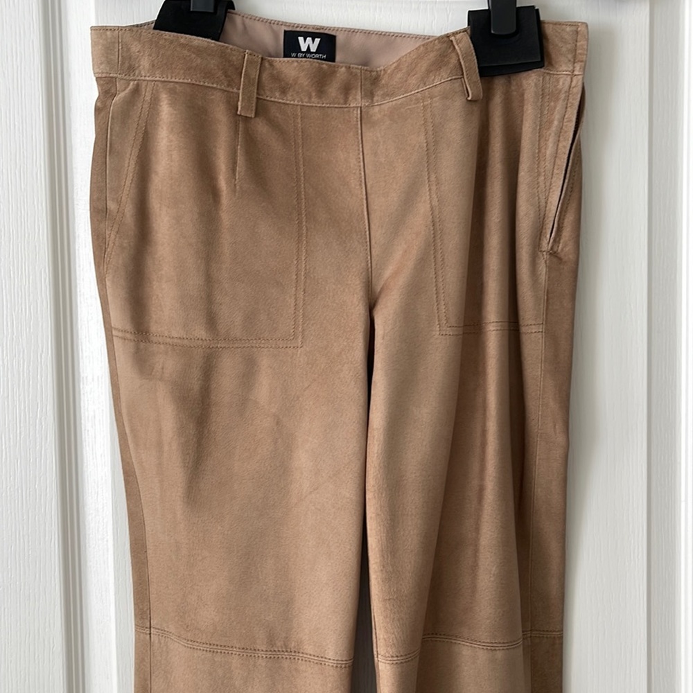 Suede pants